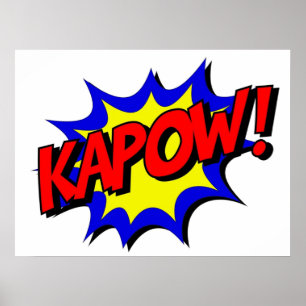 Poster KAPOW Comic Style de livre