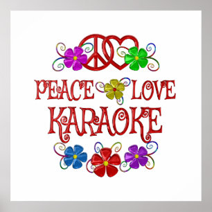 Poster Karaoke d'amour de paix
