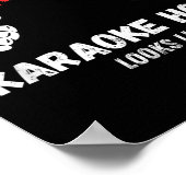 Poster Karaoké Drôle Voici à quoi ressemble un mauvais an (Coin)