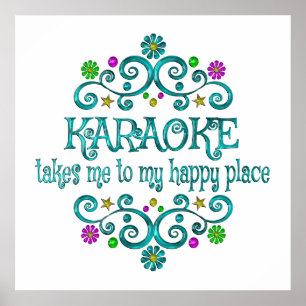 Poster Karaoke Happy Place