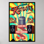 Poster Karaoke Night (Devant)