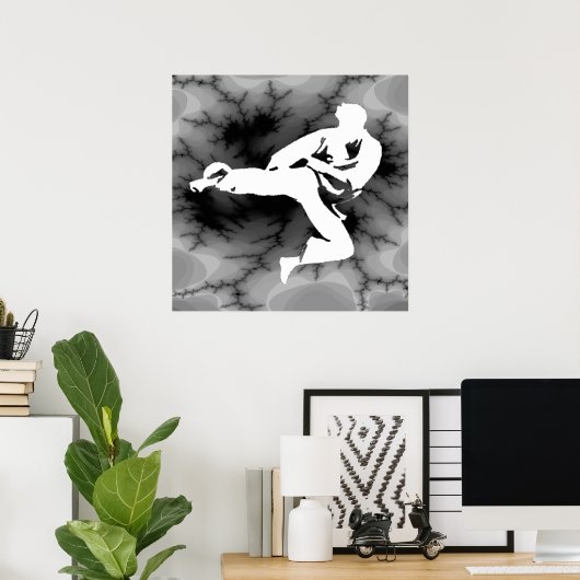 Poster Karaté (Bureau à domicile)