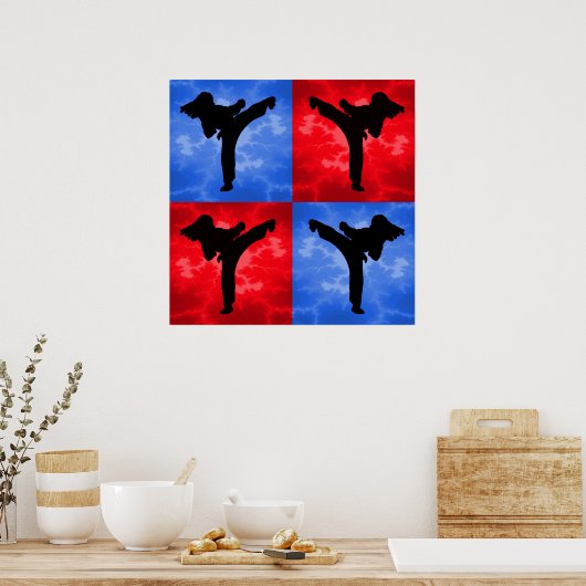 Poster Karaté (Cuisine)