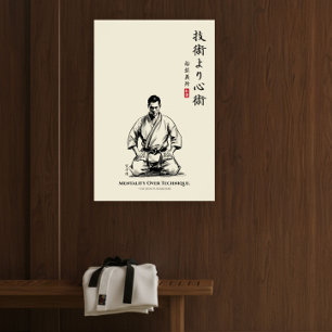 Poster Karate 5e Précepte - Mentalité avant Technique