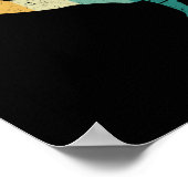 Poster Karate ceinture silhouette entraîneur des arts mar (Coin)