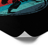 Poster Karate ceinture silhouette entraîneur des arts mar (Coin)