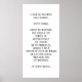 POSTER KARATE CREED (Devant)