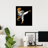 Poster Karaté de Bearded Dragon (Bureau à domicile)