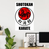 Poster Karaté de Shotokan (Bureau à domicile)
