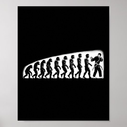 Poster Karate Evolution Mma Kickboxing Muay Thai Jiu Jits (Devant)