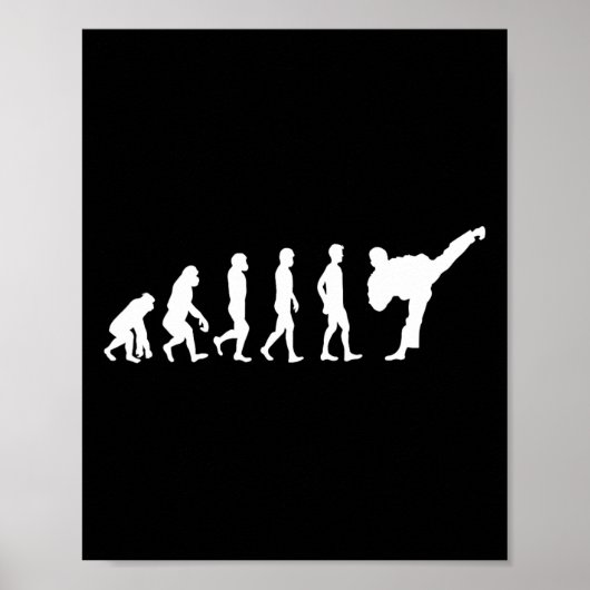 Poster Karate Evolution Perfect Gift Judo Martial Arts Ka (Devant)