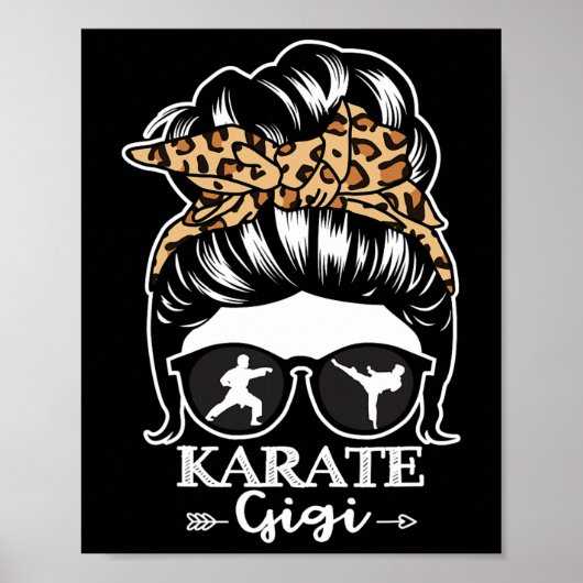 Poster Karate Gigi Chignon Décoiffé Drôle de Combattant d (Devant)