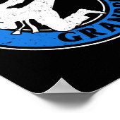 Poster Karate Grandpa Karate Lutter Grand-Père Karate Fig (Coin)