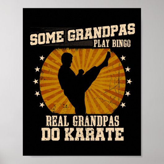 Poster Karate Grandpa Shirt - Real Grandpas Do Karate (Devant)