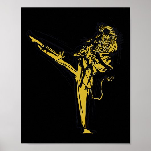 Poster Karate japonais - Lion Fighter (Devant)