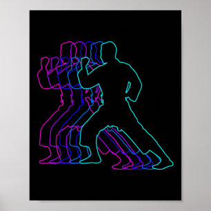 Poster Karate Karateka Cadeaux Cadeaux Pour Garçons Jeune