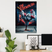 Poster Karate Kick : L'avion de combat (Bureau à domicile)