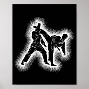 Poster Karate Kickboxing Taekwondo Enfants Garçons