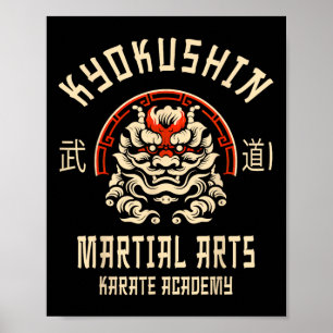 Poster Karate Kyokushin arts martiaux japonais 