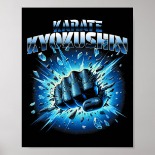 Poster Karaté Kyokushin Kyokushinkai Discipline Oyama Rés