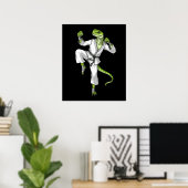 Poster Karate Lizard (Bureau à domicile)