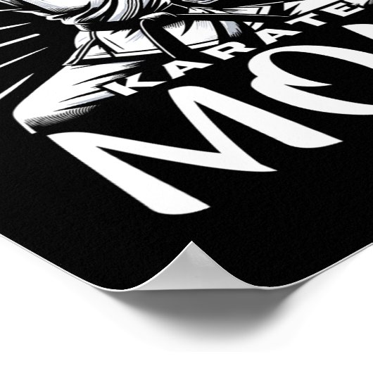 Poster Karate Maman Arts martiaux Mère Famille Bonificati (Coin)