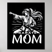 Poster Karate Maman Arts martiaux Mère Famille Bonificati (Devant)