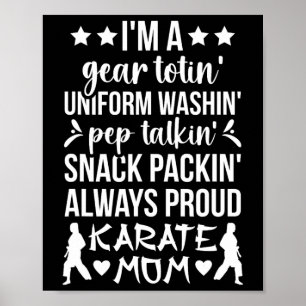 Poster Karate Maman Définition Karate Mother Karate Mama