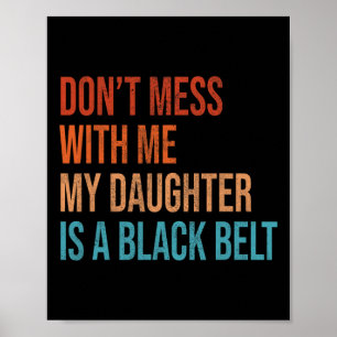 Poster Karate Maman Ma Fille Est Une Ceinture Noire Arts 