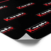 Poster Karate Martial Arts Rouge (Coin)