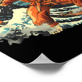Poster Karate Monkey Waves Monkey Lover Taekwondo Martial (Coin)