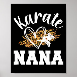 Poster Karate Nana Leopard Karate Nana Grandma 1