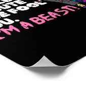 Poster Karate Ninja Unicorn mignonne Visage Beast Taekwon (Coin)