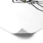 Poster Karate pour femmes sombres (Coin)