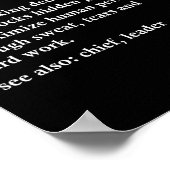 Poster Karate Sensei Définition Funny Martial Arts Instru (Coin)