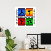 Poster Karate spectaculaire (Bureau à domicile)