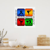 Poster Karate spectaculaire (Cuisine)
