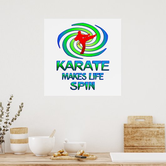 Poster Karate Spins (Cuisine)