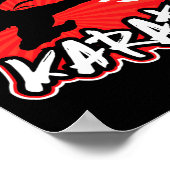 Poster Karate Sumide Kick Japonais (Coin)