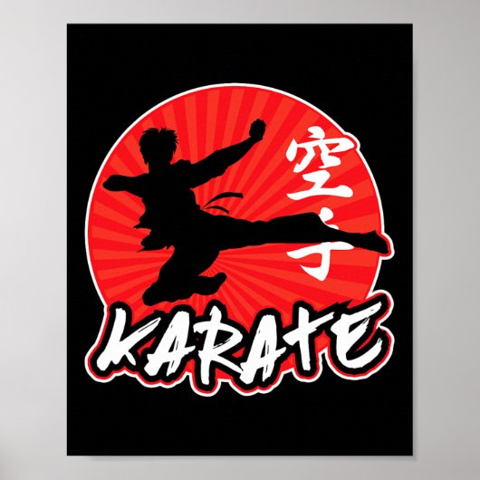 Poster Karate Sumide Kick Japonais (Devant)