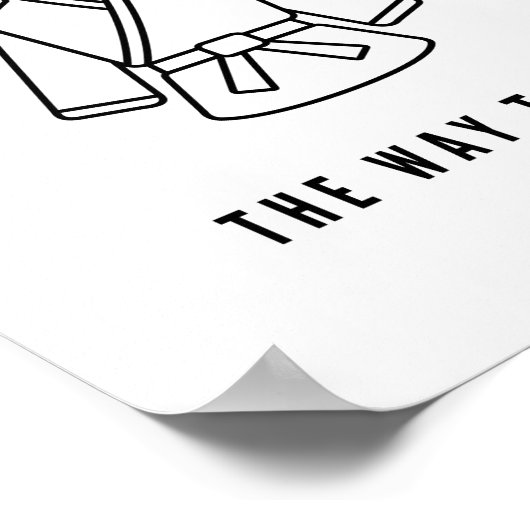 Poster Karate sur le chemin (Coin)