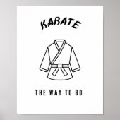 Poster Karate sur le chemin (Devant)