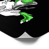 Poster Karate T-rex Dino Étudiant Dinosaur Professeur Kar (Coin)