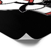 Poster Karate Taekwondo Funny Chat Jiu Jitsu Femmes Fille (Coin)