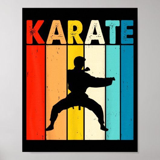 Poster Karate Vintage (Devant)