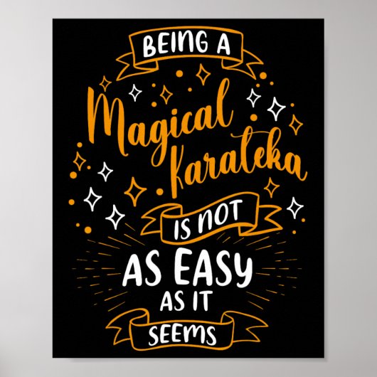 Poster Karateka magique - Noël Karateka Karate Femmes (Devant)