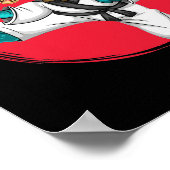 Poster Karatesaurus Funny Karaté Dinosaur (Coin)