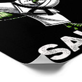 Poster Karatesaurus T-rex Karate Dino Funny Dinosaur Mart (Coin)