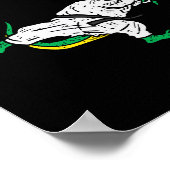 Poster Karatesaurus Trex Karaté Drôle Dinosaure Arts Mart (Coin)