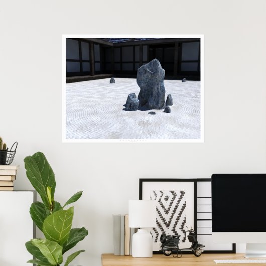 Poster Karesansui (Bureau à domicile)